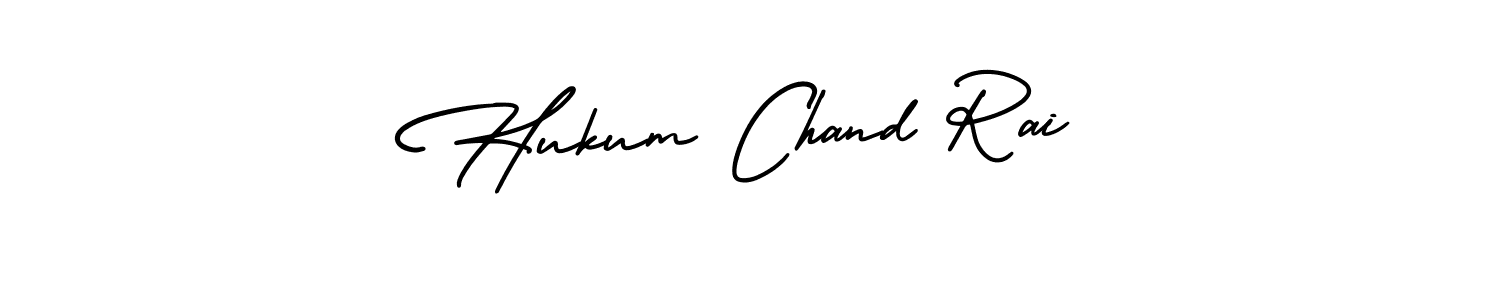 Use a signature maker to create a handwritten signature online. With this signature software, you can design (AmerikaSignatureDemo-Regular) your own signature for name Hukum Chand Rai. Hukum Chand Rai signature style 3 images and pictures png