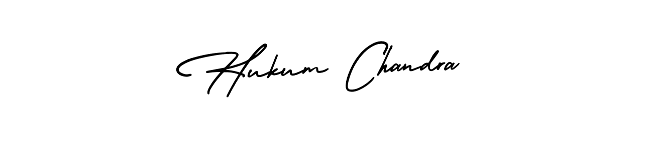 Make a beautiful signature design for name Hukum Chandra. With this signature (AmerikaSignatureDemo-Regular) style, you can create a handwritten signature for free. Hukum Chandra signature style 3 images and pictures png