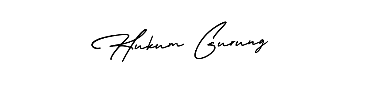 How to make Hukum Gurung signature? AmerikaSignatureDemo-Regular is a professional autograph style. Create handwritten signature for Hukum Gurung name. Hukum Gurung signature style 3 images and pictures png