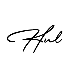 Create a beautiful signature design for name Hul. With this signature (AmerikaSignatureDemo-Regular) fonts, you can make a handwritten signature for free. Hul signature style 3 images and pictures png