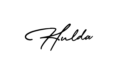 This is the best signature style for the Hulda name. Also you like these signature font (AmerikaSignatureDemo-Regular). Mix name signature. Hulda signature style 3 images and pictures png