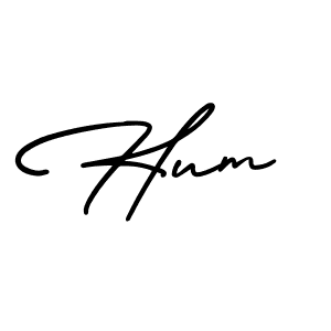 Design your own signature with our free online signature maker. With this signature software, you can create a handwritten (AmerikaSignatureDemo-Regular) signature for name Hum. Hum signature style 3 images and pictures png