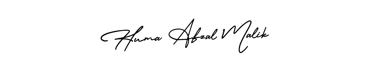 The best way (AmerikaSignatureDemo-Regular) to make a short signature is to pick only two or three words in your name. The name Huma Afzal Malik include a total of six letters. For converting this name. Huma Afzal Malik signature style 3 images and pictures png