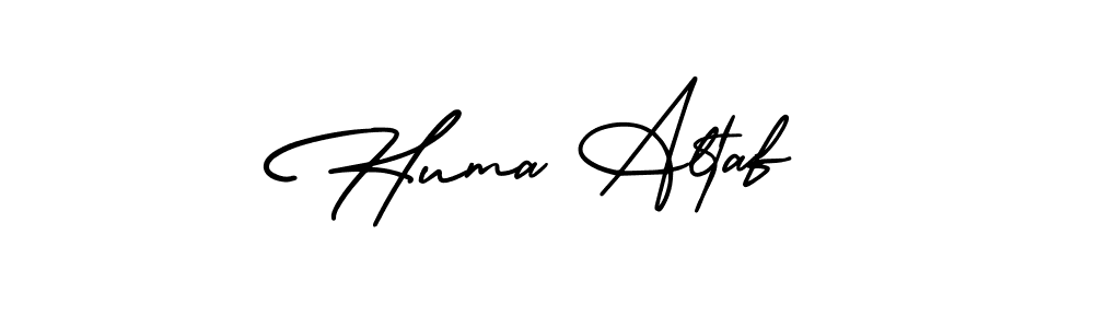 Huma Altaf stylish signature style. Best Handwritten Sign (AmerikaSignatureDemo-Regular) for my name. Handwritten Signature Collection Ideas for my name Huma Altaf. Huma Altaf signature style 3 images and pictures png