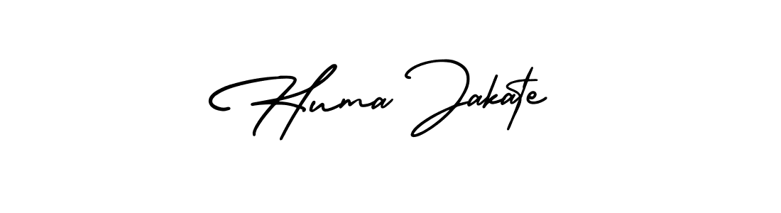 How to make Huma Jakate signature? AmerikaSignatureDemo-Regular is a professional autograph style. Create handwritten signature for Huma Jakate name. Huma Jakate signature style 3 images and pictures png