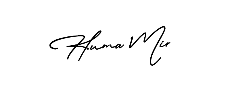 Make a beautiful signature design for name Huma Mir. With this signature (AmerikaSignatureDemo-Regular) style, you can create a handwritten signature for free. Huma Mir signature style 3 images and pictures png