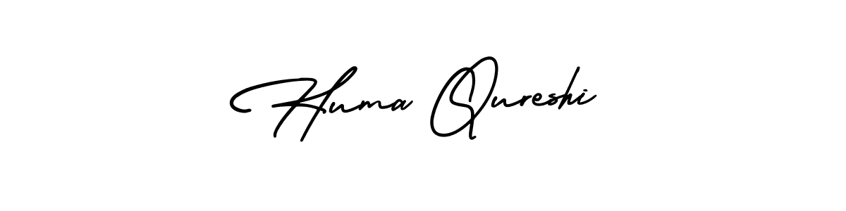 Create a beautiful signature design for name Huma Qureshi. With this signature (AmerikaSignatureDemo-Regular) fonts, you can make a handwritten signature for free. Huma Qureshi signature style 3 images and pictures png