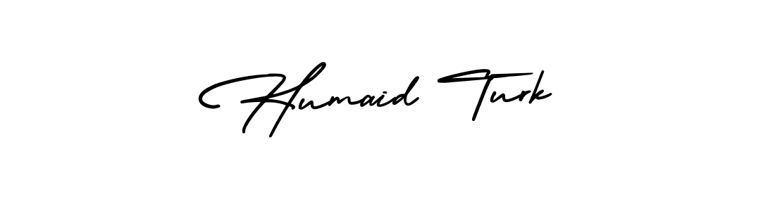 Use a signature maker to create a handwritten signature online. With this signature software, you can design (AmerikaSignatureDemo-Regular) your own signature for name Humaid Turk. Humaid Turk signature style 3 images and pictures png