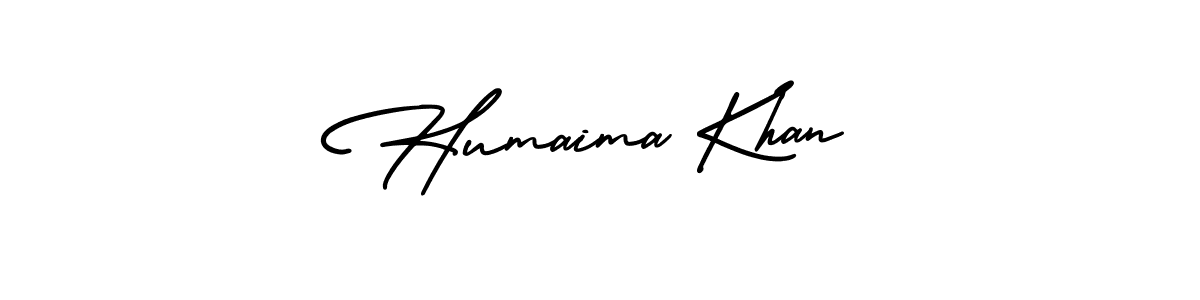 Make a short Humaima Khan signature style. Manage your documents anywhere anytime using AmerikaSignatureDemo-Regular. Create and add eSignatures, submit forms, share and send files easily. Humaima Khan signature style 3 images and pictures png