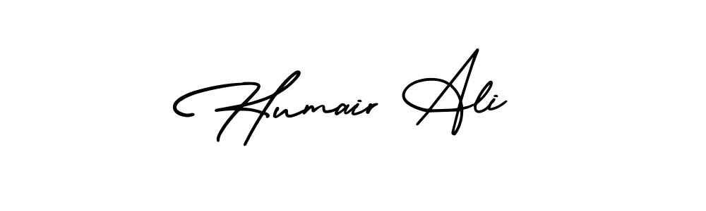 Make a beautiful signature design for name Humair Ali. With this signature (AmerikaSignatureDemo-Regular) style, you can create a handwritten signature for free. Humair Ali signature style 3 images and pictures png