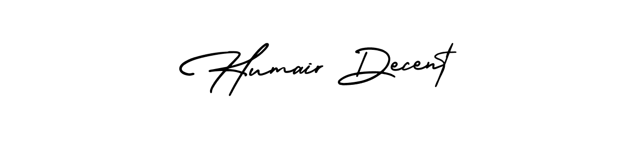 How to make Humair Decent signature? AmerikaSignatureDemo-Regular is a professional autograph style. Create handwritten signature for Humair Decent name. Humair Decent signature style 3 images and pictures png