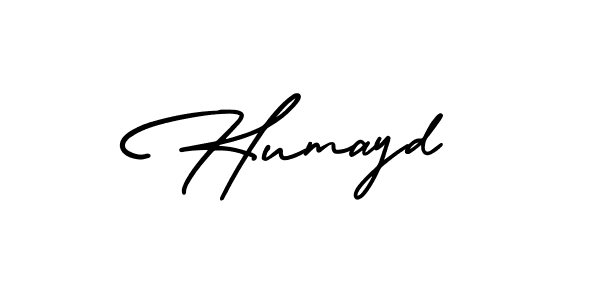 Make a beautiful signature design for name Humayd. With this signature (AmerikaSignatureDemo-Regular) style, you can create a handwritten signature for free. Humayd signature style 3 images and pictures png