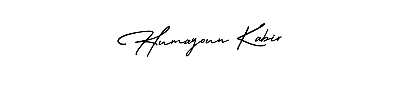 Design your own signature with our free online signature maker. With this signature software, you can create a handwritten (AmerikaSignatureDemo-Regular) signature for name Humayoun Kabir. Humayoun Kabir signature style 3 images and pictures png