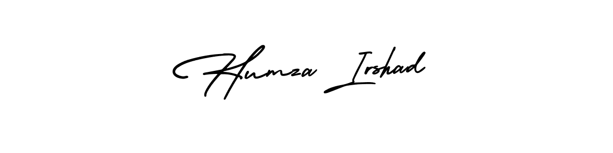 AmerikaSignatureDemo-Regular is a professional signature style that is perfect for those who want to add a touch of class to their signature. It is also a great choice for those who want to make their signature more unique. Get Humza Irshad name to fancy signature for free. Humza Irshad signature style 3 images and pictures png