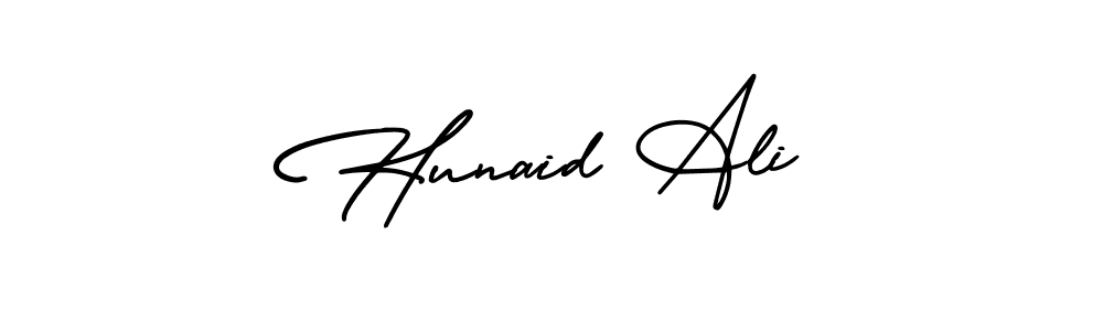 Make a beautiful signature design for name Hunaid Ali. Use this online signature maker to create a handwritten signature for free. Hunaid Ali signature style 3 images and pictures png