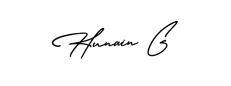 You can use this online signature creator to create a handwritten signature for the name Hunain G. This is the best online autograph maker. Hunain G signature style 3 images and pictures png