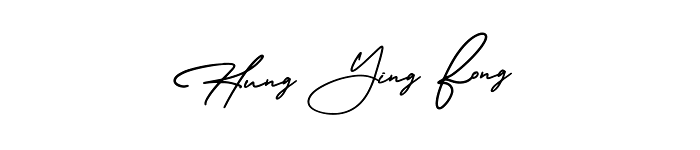 Similarly AmerikaSignatureDemo-Regular is the best handwritten signature design. Signature creator online .You can use it as an online autograph creator for name Hung Ying Fong. Hung Ying Fong signature style 3 images and pictures png