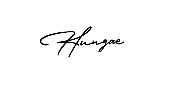 Make a beautiful signature design for name Hungae. With this signature (AmerikaSignatureDemo-Regular) style, you can create a handwritten signature for free. Hungae signature style 3 images and pictures png