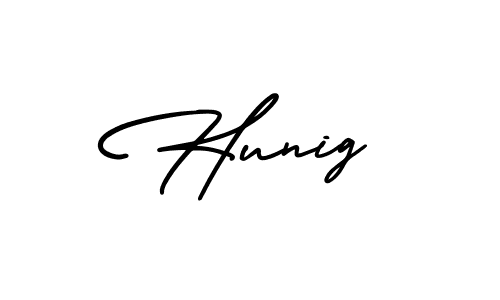 Best and Professional Signature Style for Hunig. AmerikaSignatureDemo-Regular Best Signature Style Collection. Hunig signature style 3 images and pictures png