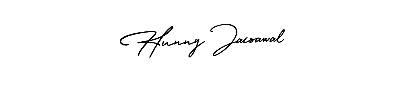 if you are searching for the best signature style for your name Hunny Jaisawal. so please give up your signature search. here we have designed multiple signature styles  using AmerikaSignatureDemo-Regular. Hunny Jaisawal signature style 3 images and pictures png