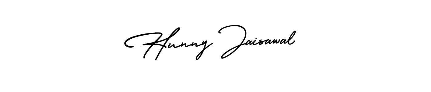 AmerikaSignatureDemo-Regular is a professional signature style that is perfect for those who want to add a touch of class to their signature. It is also a great choice for those who want to make their signature more unique. Get Hunny Jaisawal name to fancy signature for free. Hunny Jaisawal signature style 3 images and pictures png