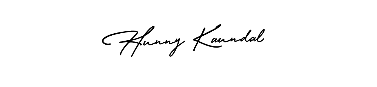 Use a signature maker to create a handwritten signature online. With this signature software, you can design (AmerikaSignatureDemo-Regular) your own signature for name Hunny Kaundal. Hunny Kaundal signature style 3 images and pictures png