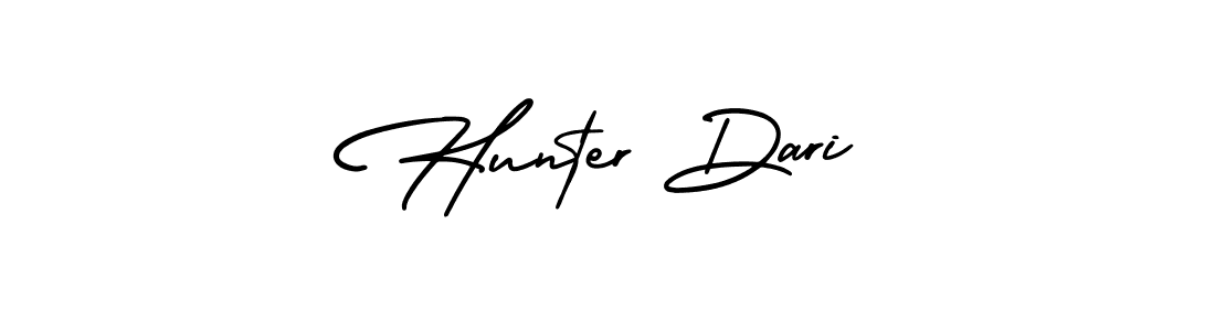 Best and Professional Signature Style for Hunter Dari. AmerikaSignatureDemo-Regular Best Signature Style Collection. Hunter Dari signature style 3 images and pictures png