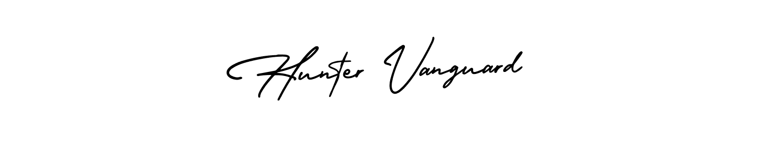 Make a beautiful signature design for name Hunter Vanguard. Use this online signature maker to create a handwritten signature for free. Hunter Vanguard signature style 3 images and pictures png