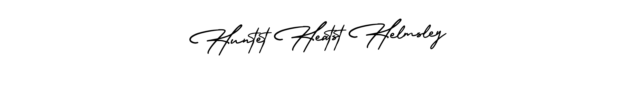 The best way (AmerikaSignatureDemo-Regular) to make a short signature is to pick only two or three words in your name. The name Huntet Heatst Helmsley include a total of six letters. For converting this name. Huntet Heatst Helmsley signature style 3 images and pictures png