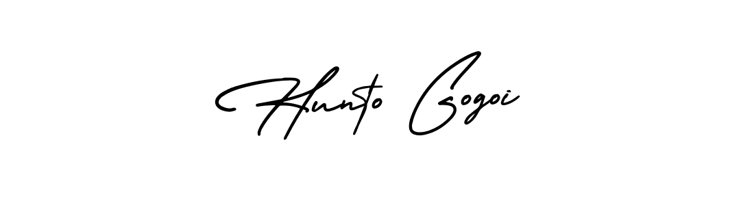 You can use this online signature creator to create a handwritten signature for the name Hunto Gogoi. This is the best online autograph maker. Hunto Gogoi signature style 3 images and pictures png