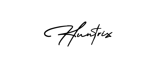 Use a signature maker to create a handwritten signature online. With this signature software, you can design (AmerikaSignatureDemo-Regular) your own signature for name Huntrix. Huntrix signature style 3 images and pictures png