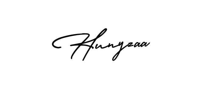 Design your own signature with our free online signature maker. With this signature software, you can create a handwritten (AmerikaSignatureDemo-Regular) signature for name Hunyzaa. Hunyzaa signature style 3 images and pictures png