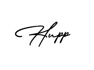 How to make Hupp name signature. Use AmerikaSignatureDemo-Regular style for creating short signs online. This is the latest handwritten sign. Hupp signature style 3 images and pictures png
