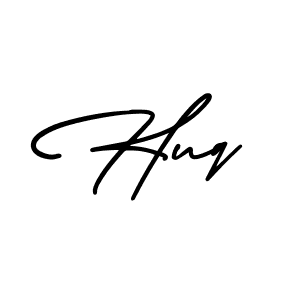 The best way (AmerikaSignatureDemo-Regular) to make a short signature is to pick only two or three words in your name. The name Huq include a total of six letters. For converting this name. Huq signature style 3 images and pictures png