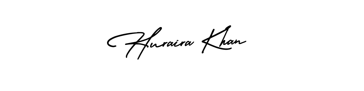 The best way (AmerikaSignatureDemo-Regular) to make a short signature is to pick only two or three words in your name. The name Huraira Khan include a total of six letters. For converting this name. Huraira Khan signature style 3 images and pictures png
