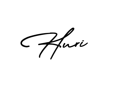How to make Huri name signature. Use AmerikaSignatureDemo-Regular style for creating short signs online. This is the latest handwritten sign. Huri signature style 3 images and pictures png