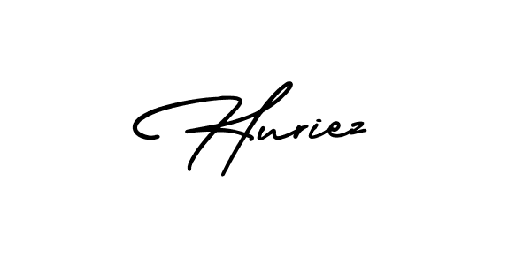 Design your own signature with our free online signature maker. With this signature software, you can create a handwritten (AmerikaSignatureDemo-Regular) signature for name Huriez. Huriez signature style 3 images and pictures png