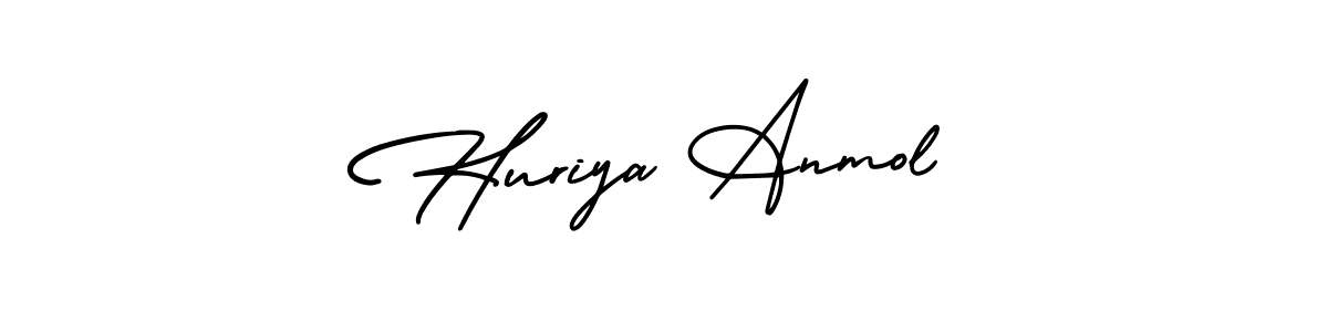 Design your own signature with our free online signature maker. With this signature software, you can create a handwritten (AmerikaSignatureDemo-Regular) signature for name Huriya Anmol. Huriya Anmol signature style 3 images and pictures png