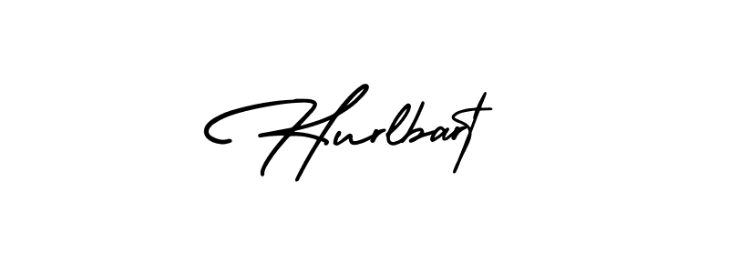 How to make Hurlbart name signature. Use AmerikaSignatureDemo-Regular style for creating short signs online. This is the latest handwritten sign. Hurlbart signature style 3 images and pictures png