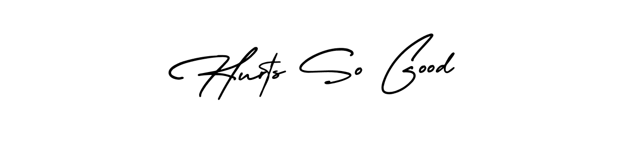 This is the best signature style for the Hurts So Good name. Also you like these signature font (AmerikaSignatureDemo-Regular). Mix name signature. Hurts So Good signature style 3 images and pictures png