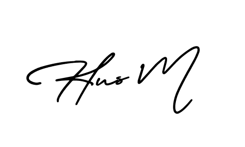 Best and Professional Signature Style for Hus M. AmerikaSignatureDemo-Regular Best Signature Style Collection. Hus M signature style 3 images and pictures png