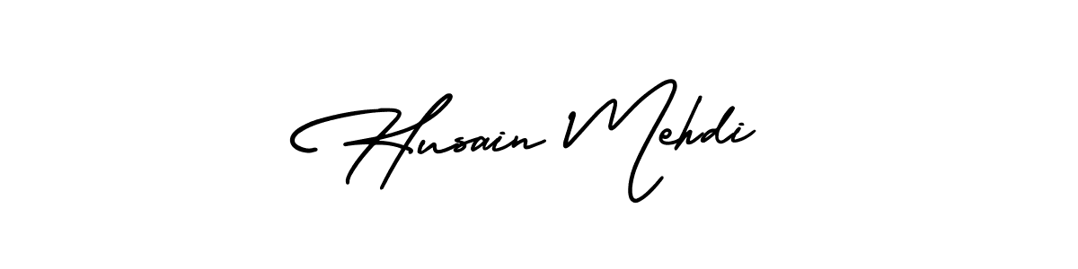 Create a beautiful signature design for name Husain Mehdi. With this signature (AmerikaSignatureDemo-Regular) fonts, you can make a handwritten signature for free. Husain Mehdi signature style 3 images and pictures png