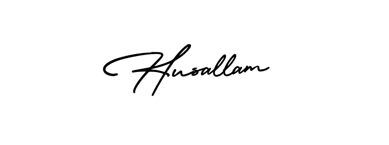 Make a beautiful signature design for name Husallam. Use this online signature maker to create a handwritten signature for free. Husallam signature style 3 images and pictures png