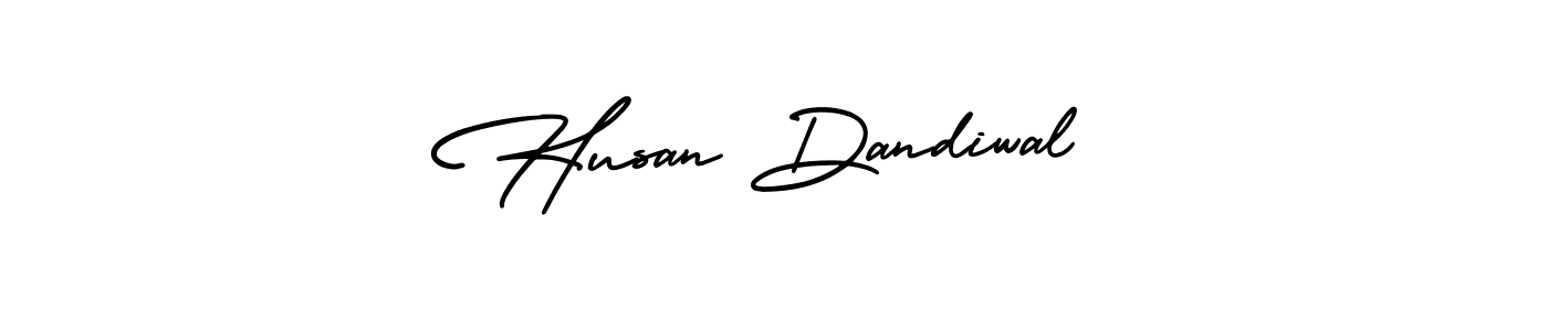 Make a beautiful signature design for name Husan Dandiwal. With this signature (AmerikaSignatureDemo-Regular) style, you can create a handwritten signature for free. Husan Dandiwal signature style 3 images and pictures png