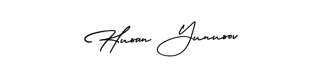 Create a beautiful signature design for name Husan Yunusov. With this signature (AmerikaSignatureDemo-Regular) fonts, you can make a handwritten signature for free. Husan Yunusov signature style 3 images and pictures png