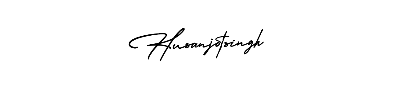 Make a beautiful signature design for name Husanjotsingh. With this signature (AmerikaSignatureDemo-Regular) style, you can create a handwritten signature for free. Husanjotsingh signature style 3 images and pictures png