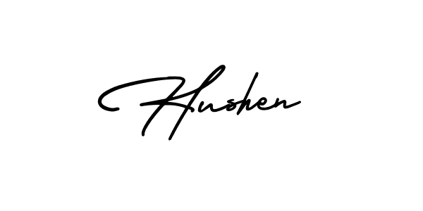 AmerikaSignatureDemo-Regular is a professional signature style that is perfect for those who want to add a touch of class to their signature. It is also a great choice for those who want to make their signature more unique. Get Hushen name to fancy signature for free. Hushen signature style 3 images and pictures png
