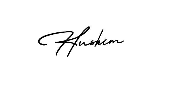 Also You can easily find your signature by using the search form. We will create Hushim name handwritten signature images for you free of cost using AmerikaSignatureDemo-Regular sign style. Hushim signature style 3 images and pictures png