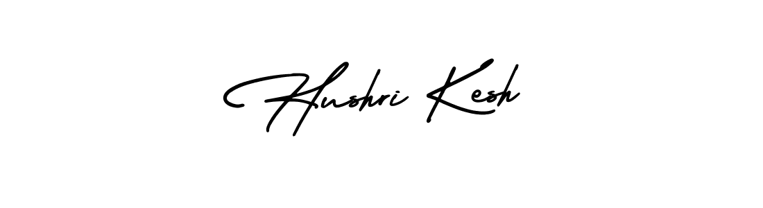 Create a beautiful signature design for name Hushri Kesh. With this signature (AmerikaSignatureDemo-Regular) fonts, you can make a handwritten signature for free. Hushri Kesh signature style 3 images and pictures png