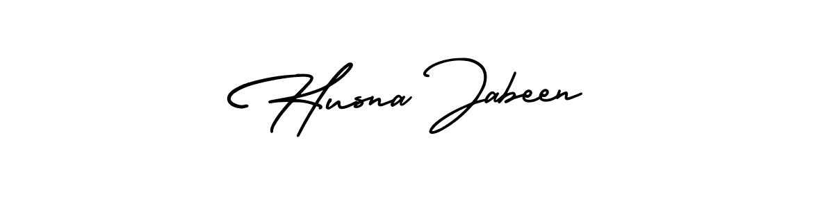 Also You can easily find your signature by using the search form. We will create Husna Jabeen name handwritten signature images for you free of cost using AmerikaSignatureDemo-Regular sign style. Husna Jabeen signature style 3 images and pictures png